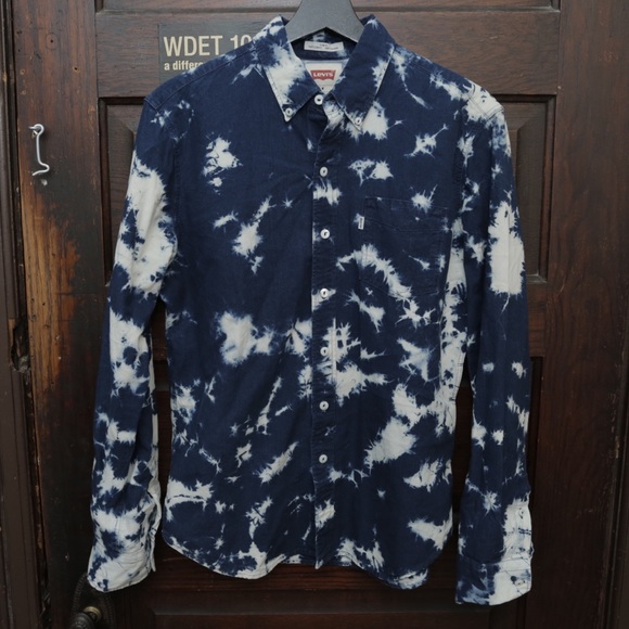Levi's Bleach Pattern Button Up - Picture 1 of 4